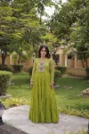 Ka 1275 Faux Georgette Laheriya Print Work Navratri Gown